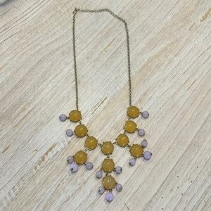 Pale orange and pink bauble necklace